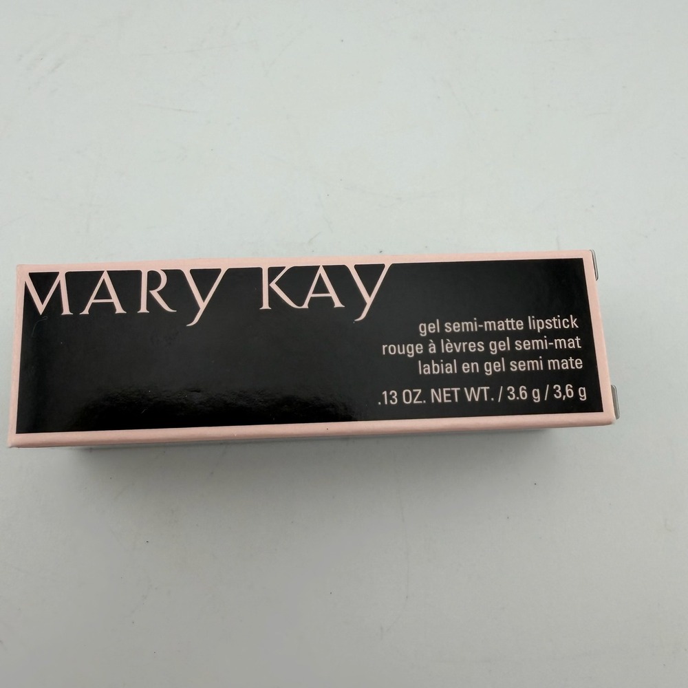 Mary Kay Gel Semi-Matte Lipstick 0.13oz Always Apricot NIB Peach Gel Formula